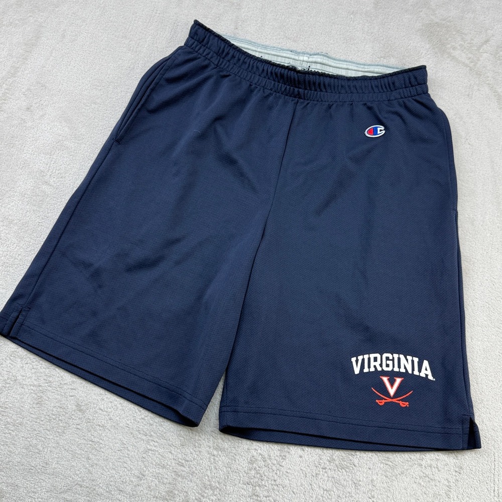Champion Virginia Cavaliers Shorts Men Small Navy UVA Mesh Athletic Pockets NCAA